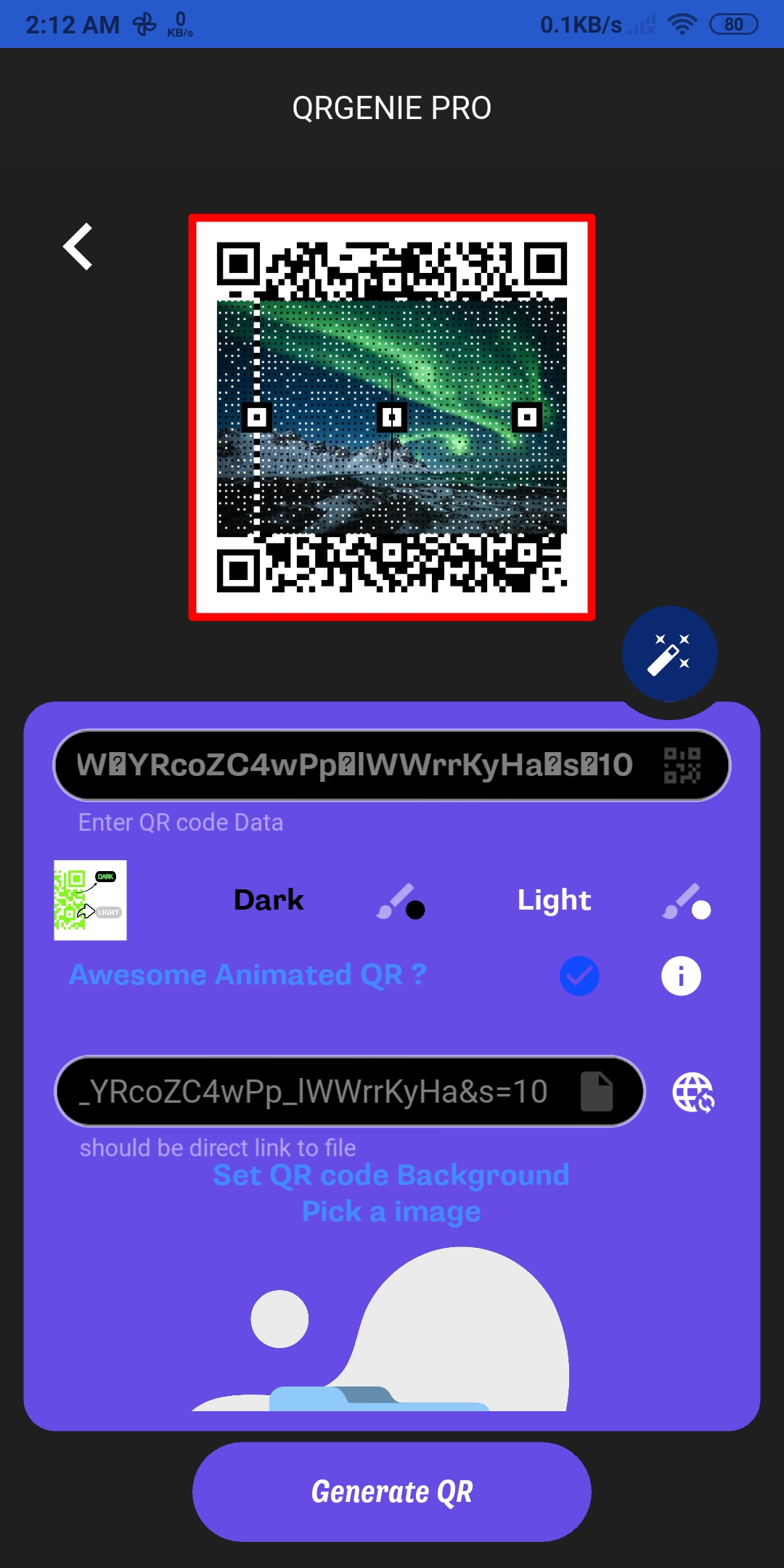 Customization Screen