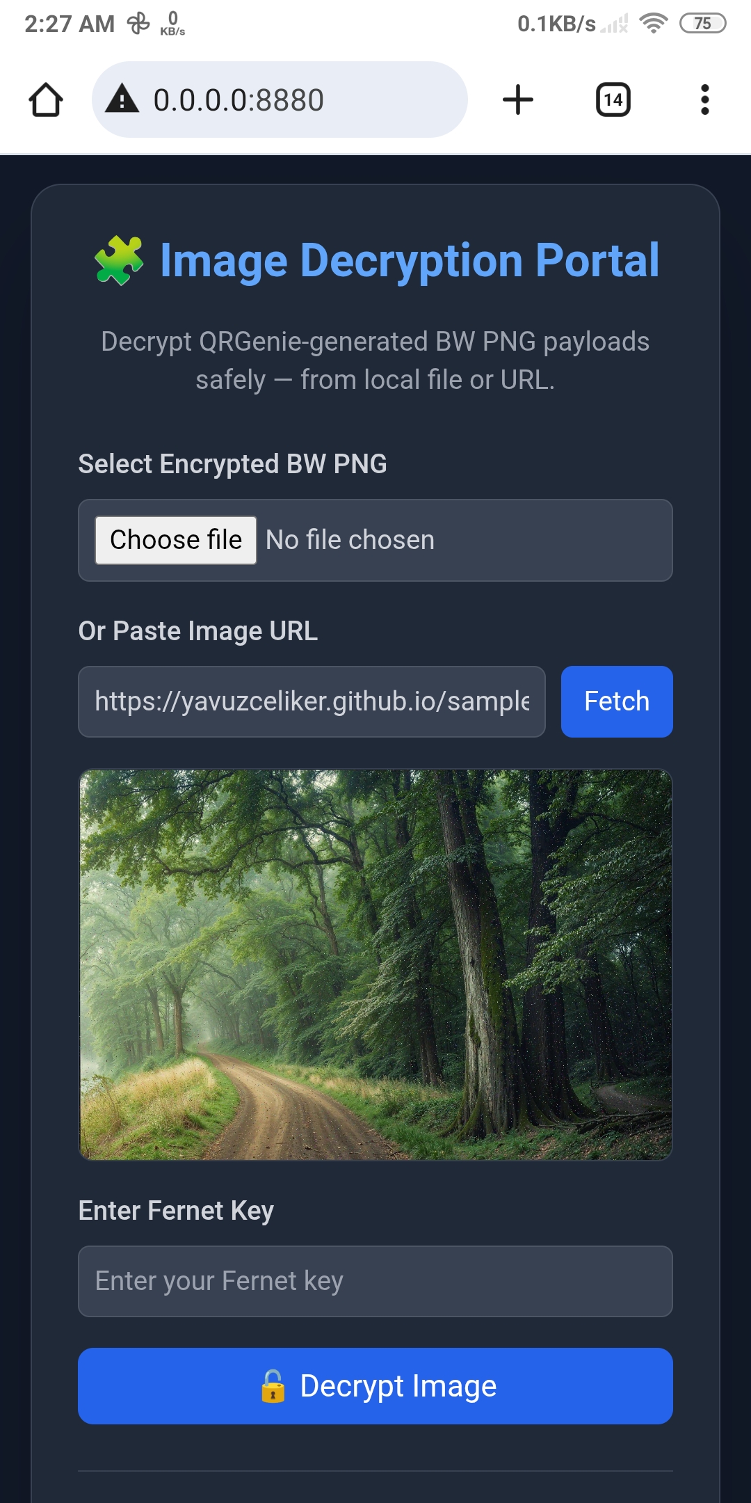 Customization Screen